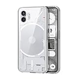 HidWee Clear Case Kompatibel mit Nothing Phone (2) Hülle, PC + TPU Hybrid Technologie Hardcase, Stoßfester Schutzhülle, Vergilbungsfrei, Kristallklar Handyhülle für Nothing Phone 2 (Transparent)