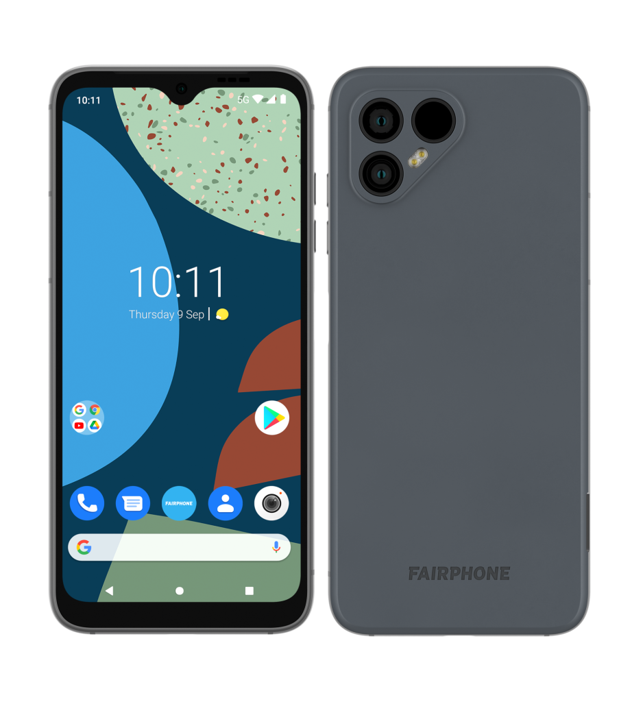 Front- und Rückseite des Fairphone 4