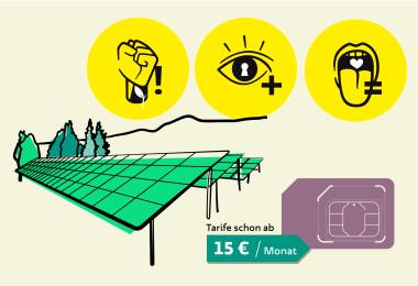Nachhaltige Telefonie - Solarpaneele, Klimaschutz, Datenschutz, Fairness und Transparenz